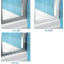 Шторка для ванны Ravak Chrome CVS1-80 R белый+ транспарент 7QR40100Z1