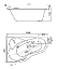 Акриловая ванна Santek Ибица XL 160х100 L/R Комфорт