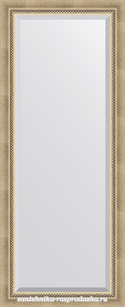 Зеркало Evoform Exclusive BY 1162 58x143 см состаренное серебро с плетением