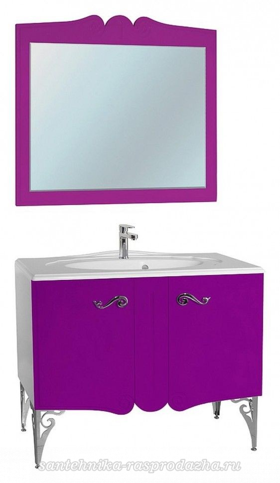 Комплект мебели Bellezza Эстель 90 фиолетовый