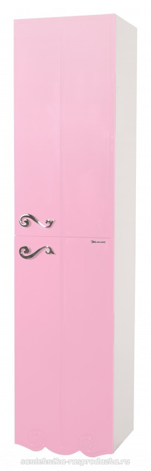 Пенал для ванной Bellezza Эстель 40 розовый