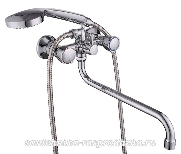 Смеситель Lucky Tap BBD-2014-35S-59 для ванны с душем
